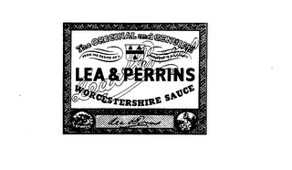 LEA & PERRINS WORCESTERSHIRE SAUCE THE ORIGINAL AND GENUINE logo
