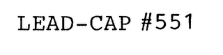 LEAD-CAP #551 logo