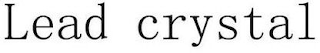 LEAD CRYSTAL logo