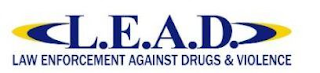 L.E.A.D. LAW ENFORCEMENT AGAINST DRUGS & VIOLENCE logo