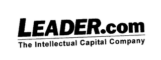 LEADER.COM THE INTELLECTUAL CAPITAL COMPANY logo