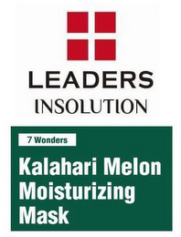 LEADERS INSOLUTION 7 WONDERS KALAHARI MELON MOISTURIZING MASK logo