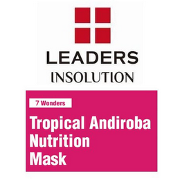 LEADERS INSOLUTION 7 WONDERS TROPICAL ANDIROBA NUTRITION MASK logo