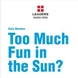 LEADERS INSOLUTION DAILY WONDERS TOO MUCH FUN IN THE SUN? logo