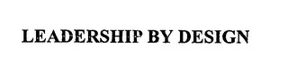 LEADERSHIP BY DESIGN logo