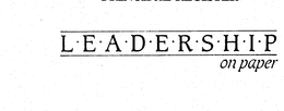 L.E.A.D.E.R.S.H.I.P ON PAPER logo