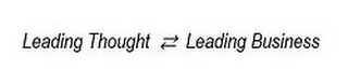 LEADING THOUGHT LEADING BUSINESS logo