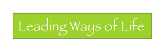 LEADING WAYS OF LIFE logo