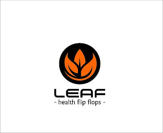 LEAF HEALTH FLIP FLOPS logo
