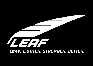 LEAF LEAF: LIGHTER. STRONGER. BETTER. logo