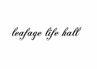 LEAFAGE LIFE HALL logo
