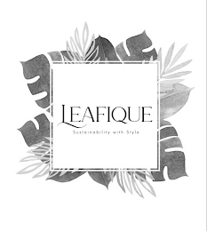 LEAFIQUE SUSTAINABILITY WITH STYLE logo