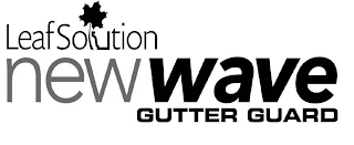 LEAFSOLUTION NEW WAVE GUTTER GUARD logo