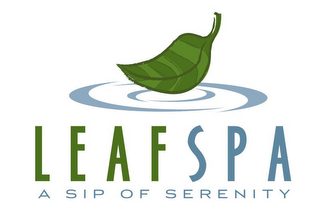 LEAFSPA A SIP OF SERENITY logo