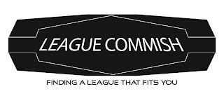LEAGUE COMMISH FINDING A LEAGUE THAT FITS YOU logo