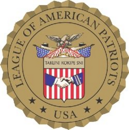 LEAGUE OF AMERICAN PATRIOTS USA TAKUNI KOKIPE SNI logo