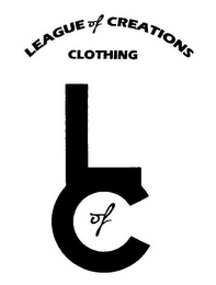 LEAGUE OF CREATIONS CLOTHING L OF C logo