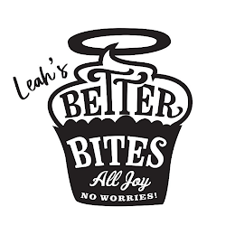 LEAH'S BETTER BITES ALL JOY NO WORRIES! logo