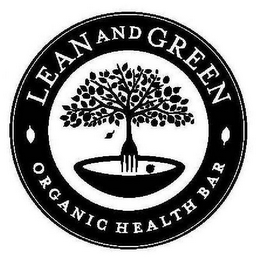 LEAN AND GREEN ORGANIC HEALTH BAR logo