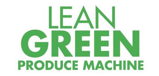 LEAN GREEN PRODUCE MACHINE logo