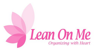 LEAN ON ME ORGANIZING WITH HEART logo