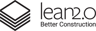 LEAN2.0 BETTER CONSTRUCTION logo