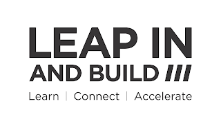 LEAP IN AND BUILD LEARN | CONNECT | ACCELERATE logo