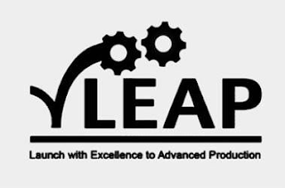 LEAP LAUNCH WITH EXCELLENCE TO ADVANCED PRODUCTION logo