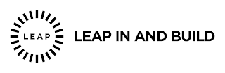 LEAP LEAP IN AND BUILD logo