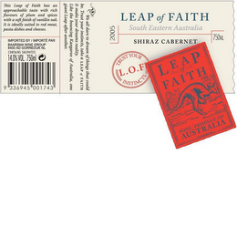LEAP OF FAITH TRUST YOUR L.O.F INSTINCTS logo