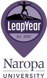 LEAPYEAR EST. 2001 NAROPA UNIVERSITY logo