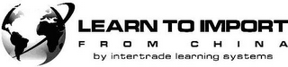 LEARN TO IMPORT FROM CHINA BY INTERTRADE LEARNING SYSTEMS logo