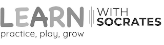 LEARN WITH SOCRATES PRACTICE, PLAY, GROW logo
