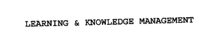LEARNING & KNOWLEDGE MANAGEMENT logo