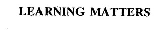 LEARNING MATTERS logo