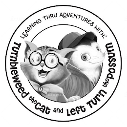 LEARNING THRU ADVENTURES WITH TUMBLEWEED THE CAT AND LEFT TURN THE POSSUM: logo