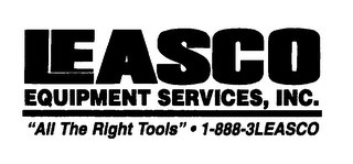 LEASCO EQUIPMENT SERVICES, INC.  "ALL THE RIGHT TOOLS" logo