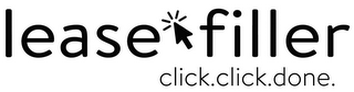 LEASE FILLER CLICK. CLICK. DONE. logo