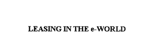 LEASING IN THE E-WORLD logo