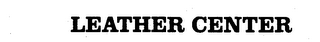 LEATHER CENTER logo