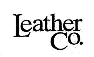 LEATHER CO. logo