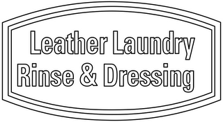 LEATHER LAUNDRY RINSE & DRESSING logo