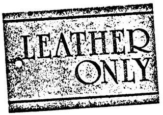 LEATHER ONLY logo