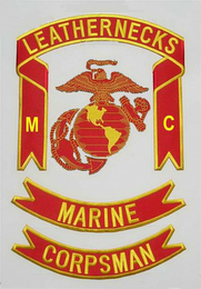 LEATHERNECKS M C MARINE CORPSMAN logo