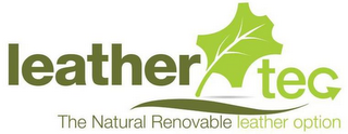 LEATHERTEC THE SUSTAINABLE NATURAL LEATHER OPTION logo