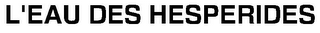 L'EAU DES HESPERIDES logo