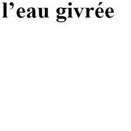 L'EAU GIVRÉE logo