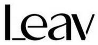 LEAV logo