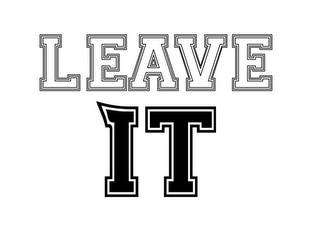 LEAVE IT logo