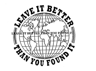 LEAVE IT BETTER THAN YOU FOUND IT logo